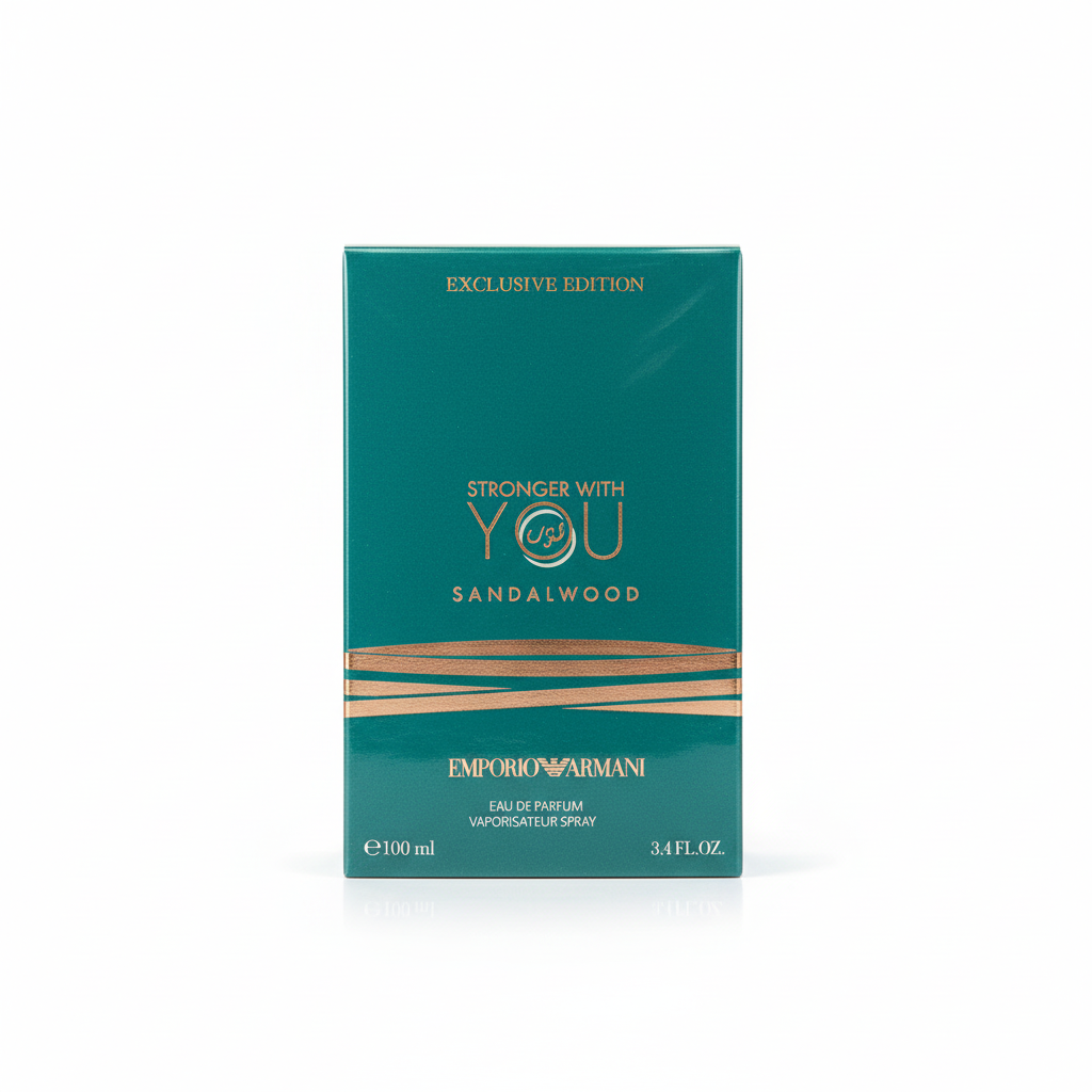 Emporio Armani Stronger With You Sandalwood Eau de Parfum 100ml Exclusive Edition - sfondo bianco