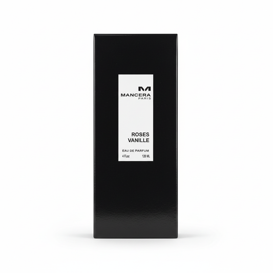 Mancera Paris Roses Vanille Eau de Parfum 120ml - sfondo bianco