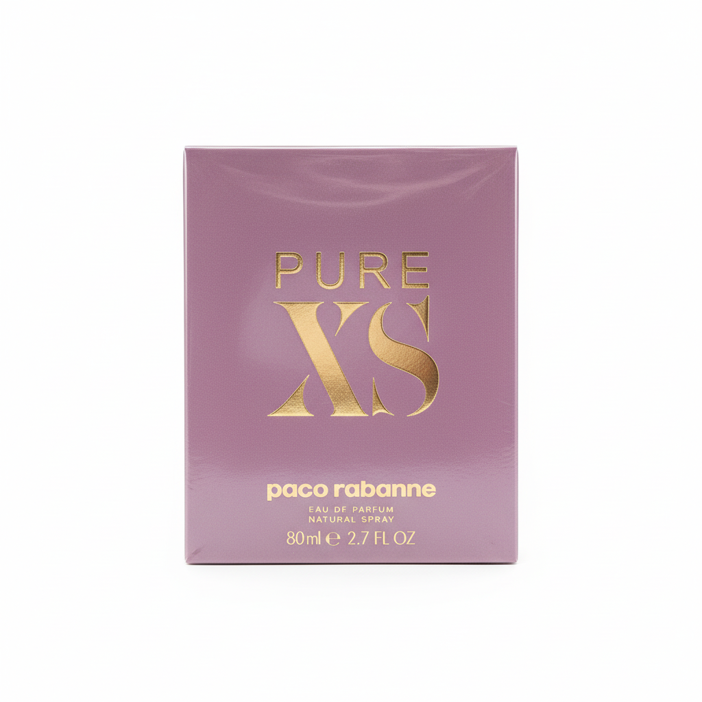 Paco Rabanne Pure XS Eau de Parfum 80ml - sfondo bianco