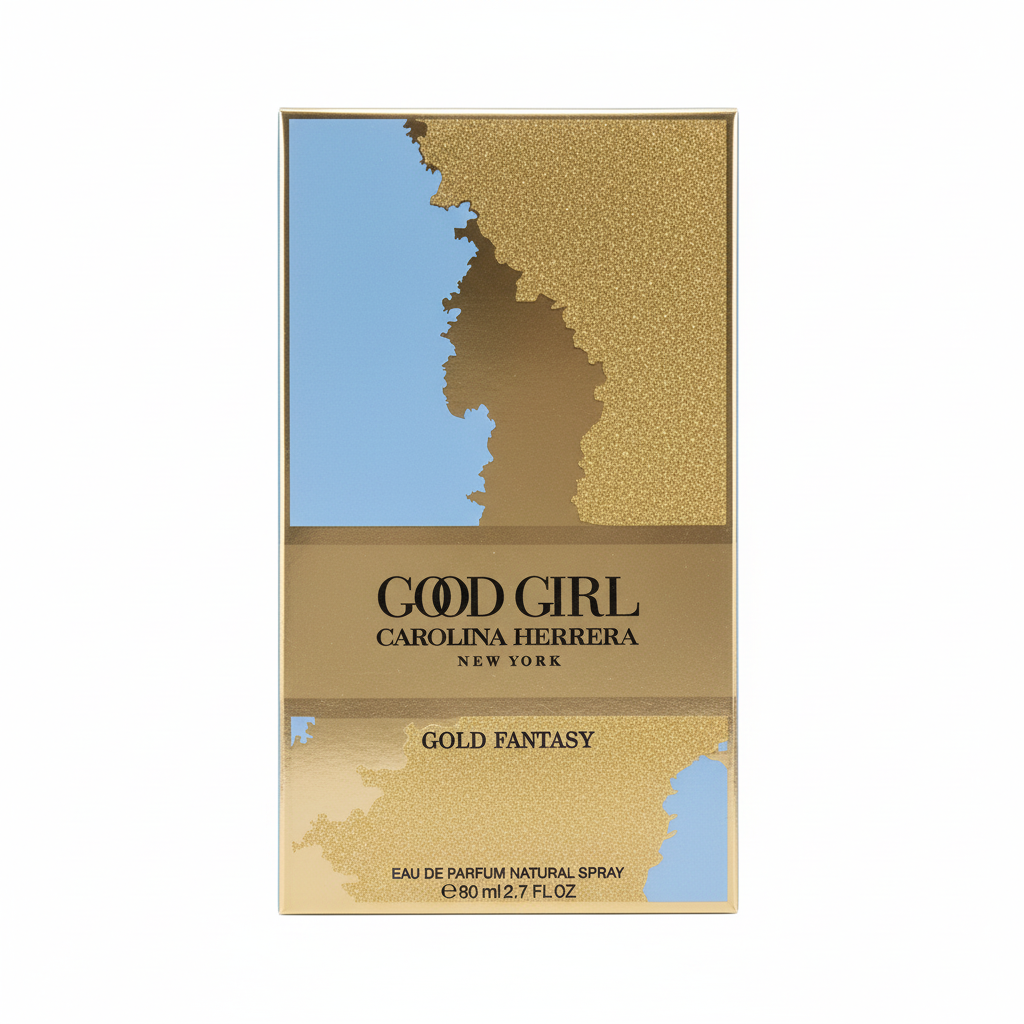 Carolina Herrera Good Girl Gold Fantasy Eau de Parfum 80ml - sfondo bianco