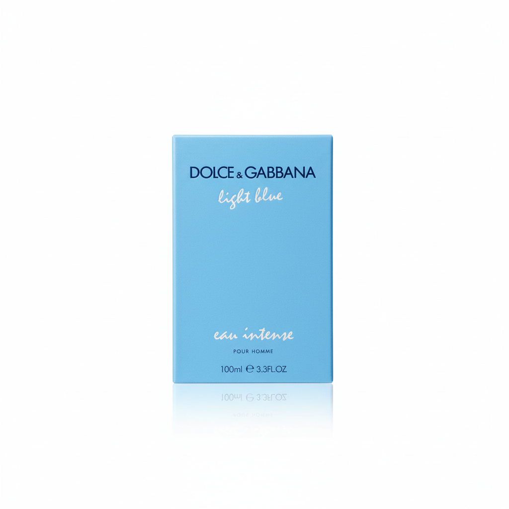 Dolce & Gabbana Light Blue Eau Intense Pour Homme Eau de Parfum 100ml - sfondo bianco