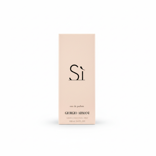 Giorgio Armani Sì Eau de Parfum 100ml - sfondo bianco