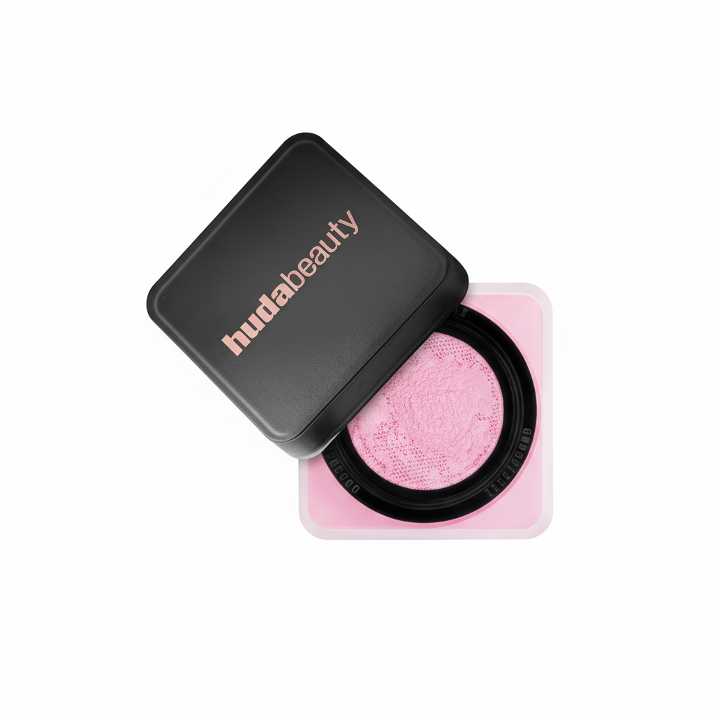 Huda Beauty Easy Bake Loose Powder - Pink sfondo bianco GMC