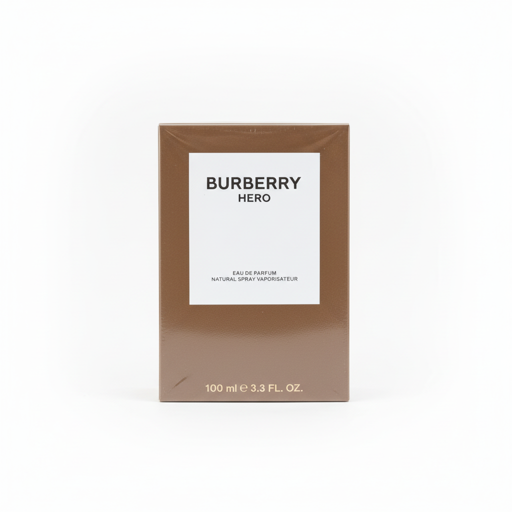 Burberry Hero Eau de Parfum 100ml - sfondo bianco
