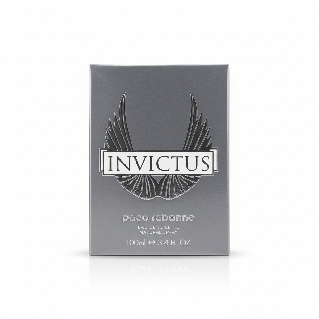 Paco Rabanne Invictus Eau de Toilette 100ml - sfondo bianco