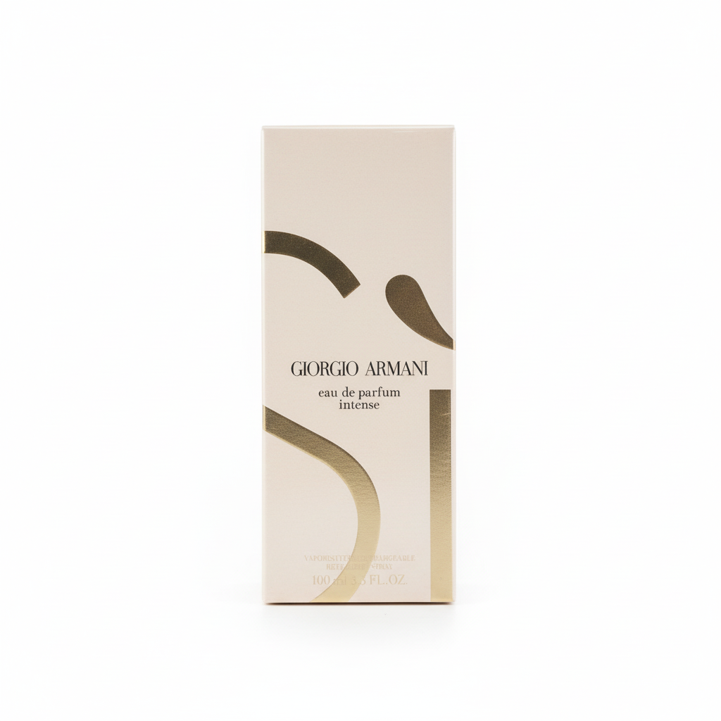 Giorgio Armani Sì Eau de Parfum Intense 100ml - sfondo bianco
