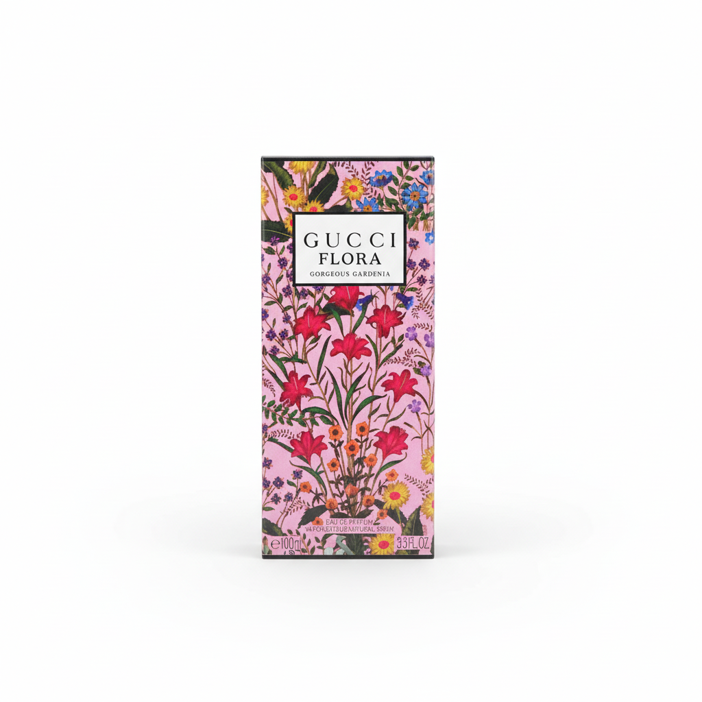 Gucci Flora Gorgeous Gardenia Eau de Parfum 100ml - sfondo bianco
